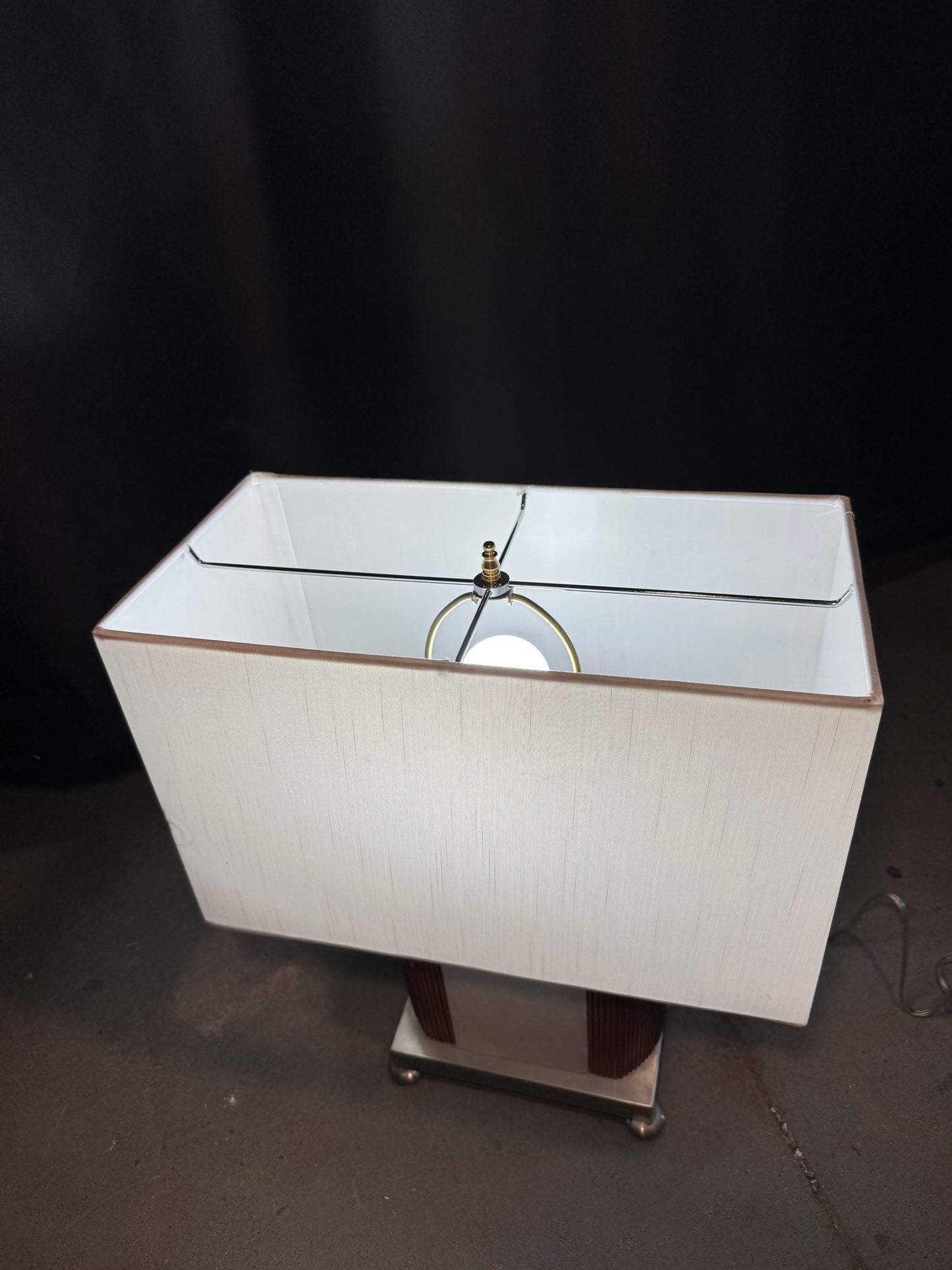 MCM Danish Teak & Chrome Table Lamp
