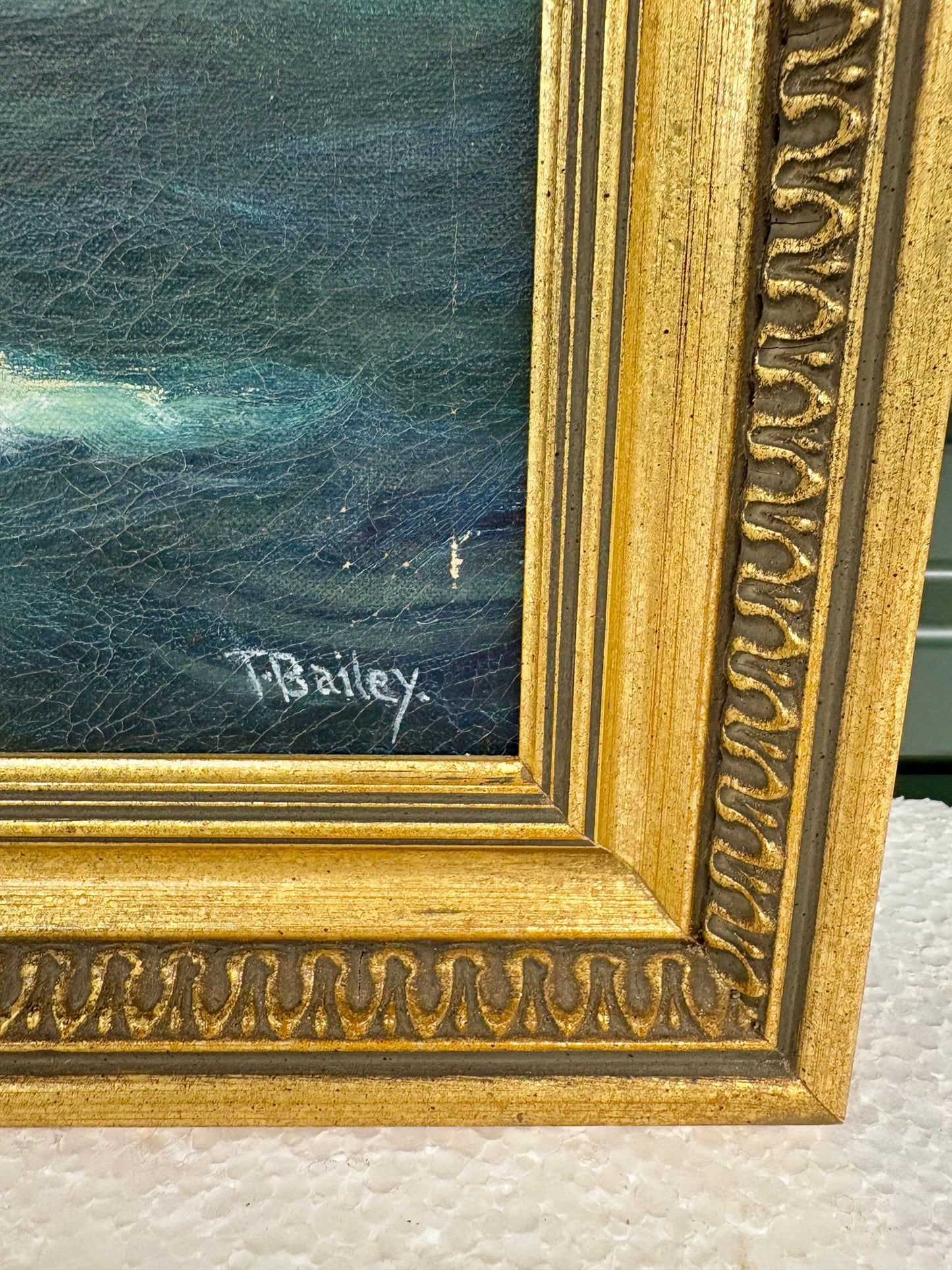 T. Bailey “Charlotte” Tall Ship Oil on Canvas – 23” x 28.5” Framed