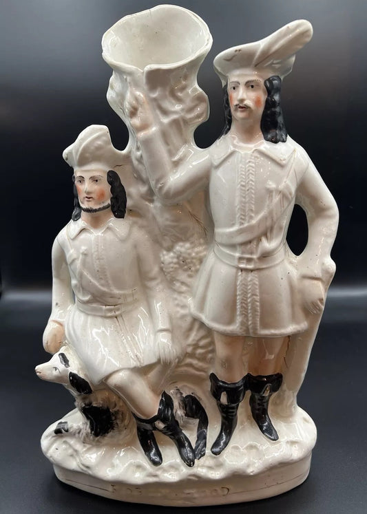 Antique 19th Century Staffordshire Robin Hood Spill Vase Figurine
