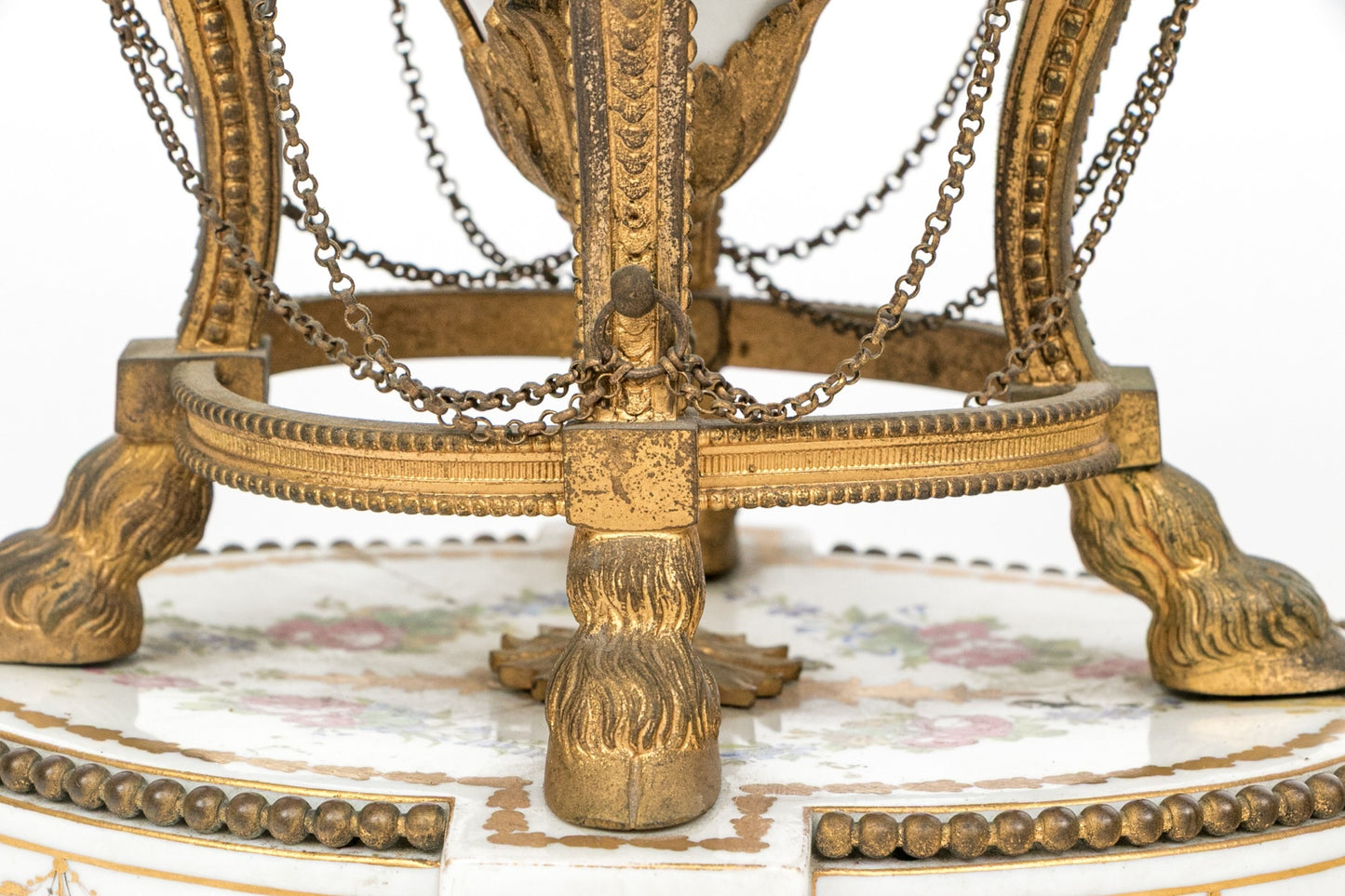 Antique French Louis XVI Sèvres-Style Porcelain & Gilt Bronze Mantel Clock — Signed Theodore B. Starr, New York, c. 1880–1900