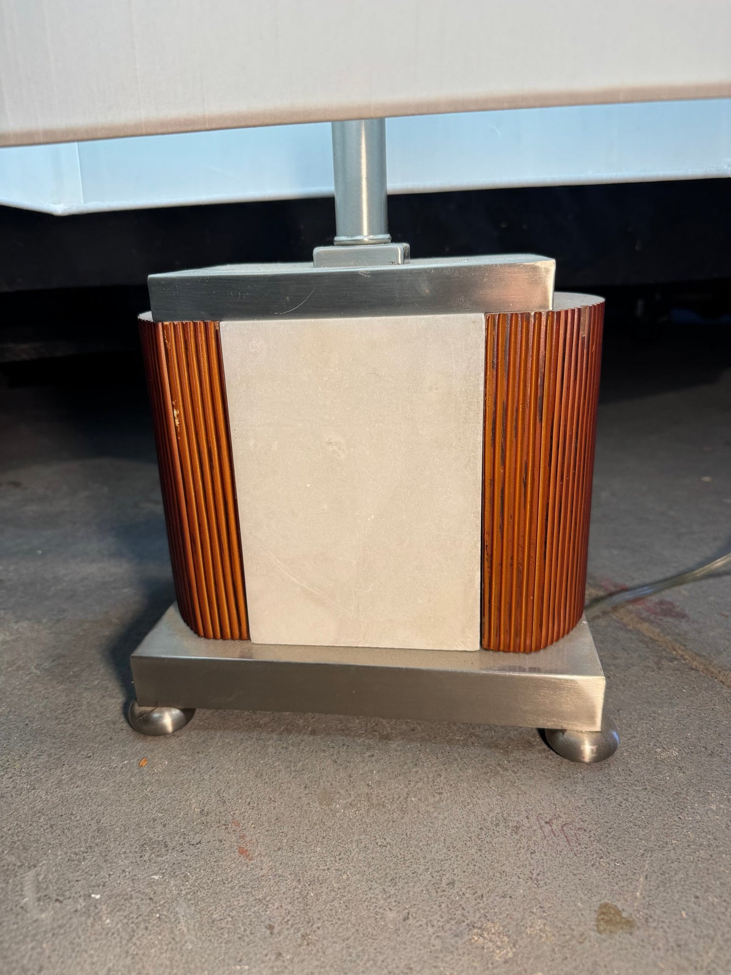 MCM Danish Teak & Chrome Table Lamp