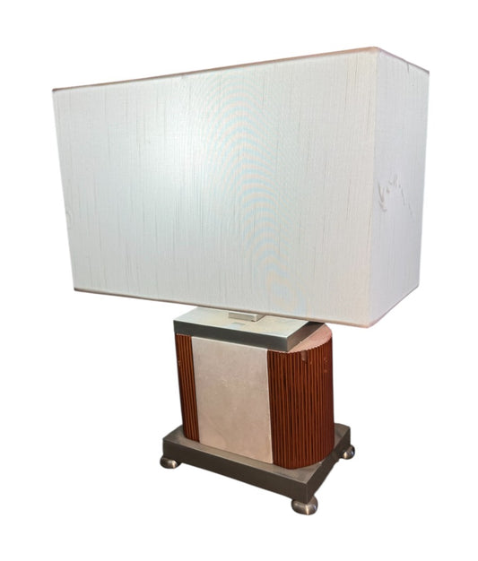 MCM Danish Teak & Chrome Table Lamp