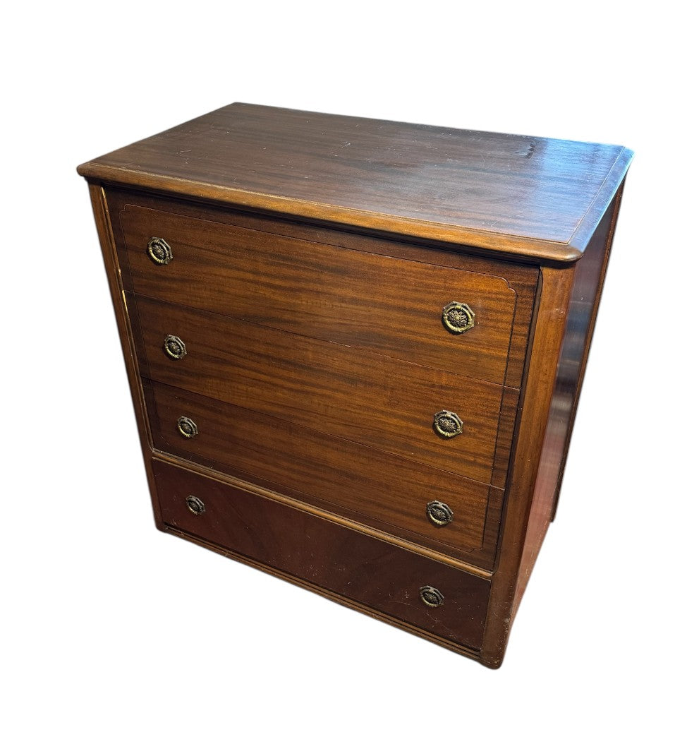 Solid Wood Georgian Style Chest of Drawers – 36” W x 20.5” D x 37” H