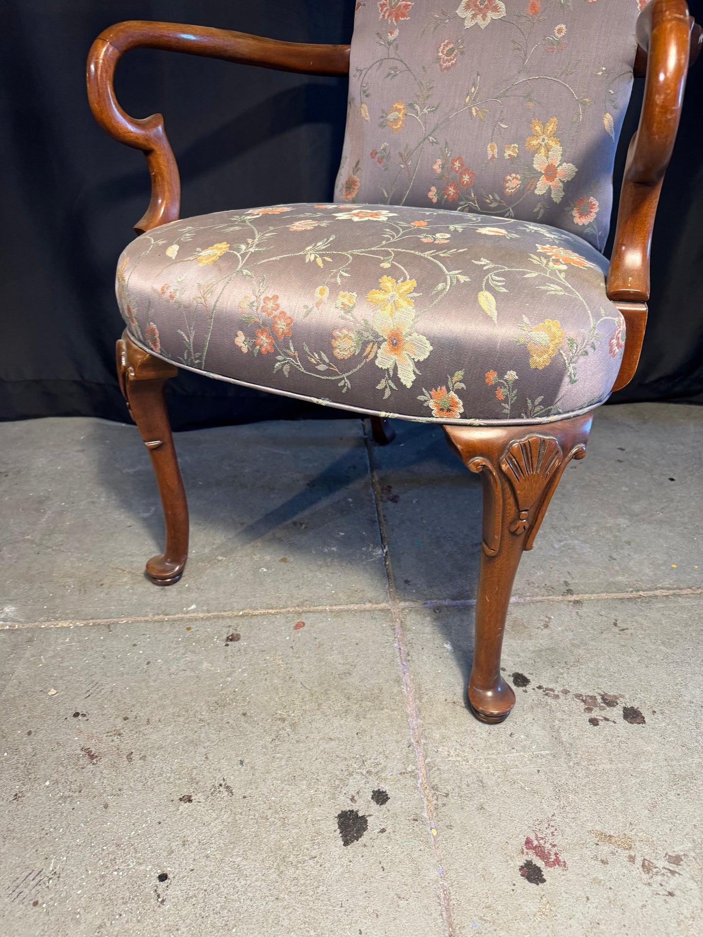 20th Century Southwood Mahogany Chippendale Revival Armchair – Made in North Carolina