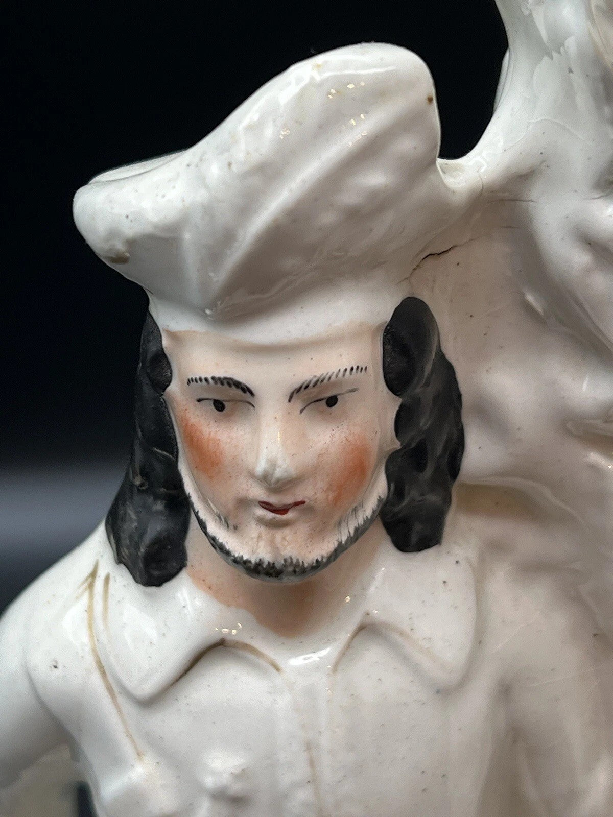 Antique 19th Century Staffordshire Robin Hood Spill Vase Figurine