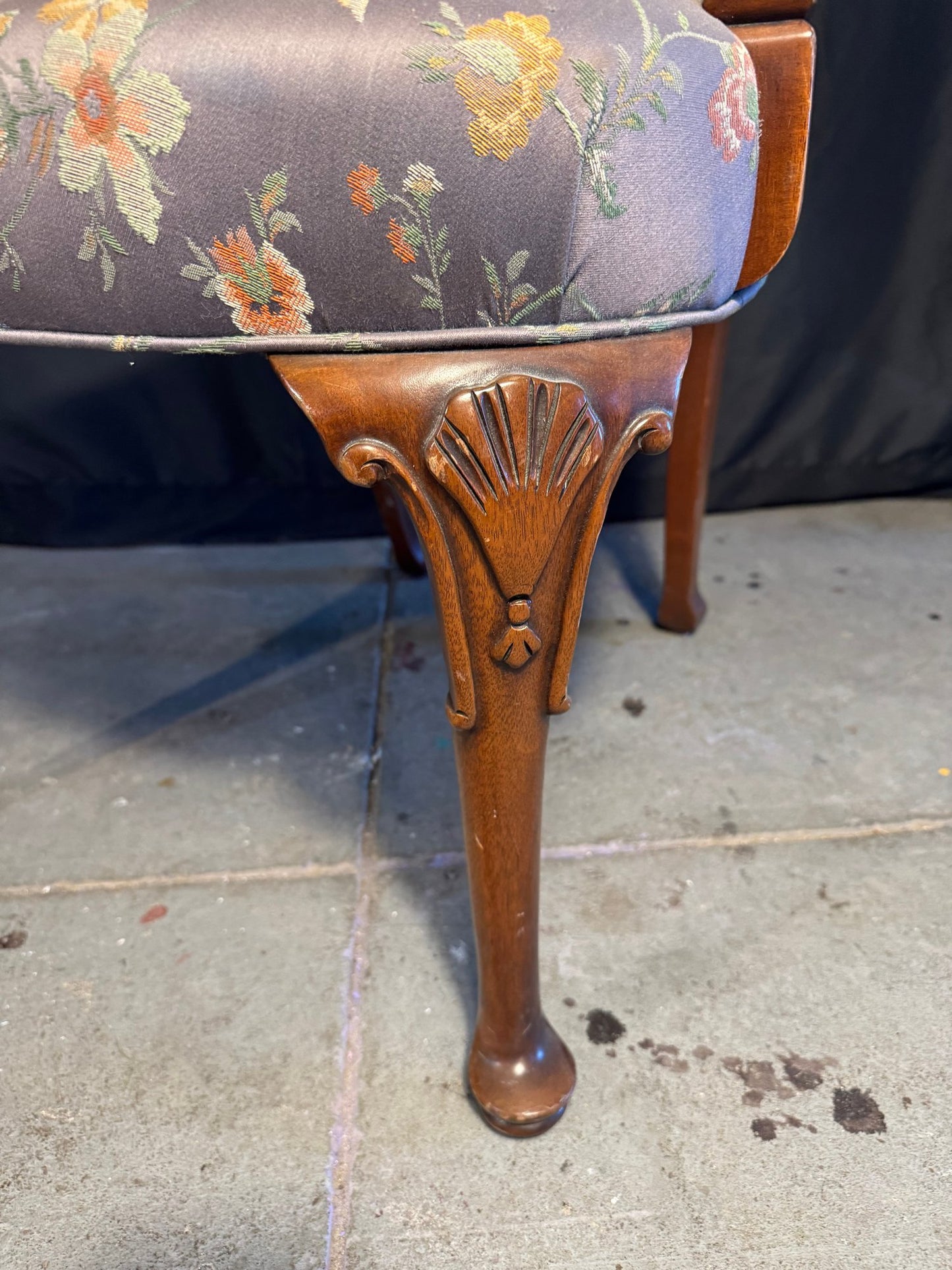 20th Century Southwood Mahogany Chippendale Revival Armchair – Made in North Carolina