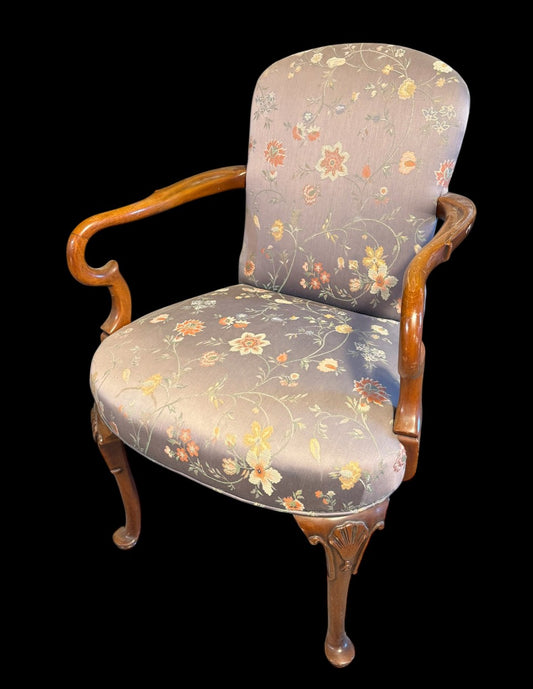 20th Century Southwood Mahogany Chippendale Revival Armchair – Made in North Carolina