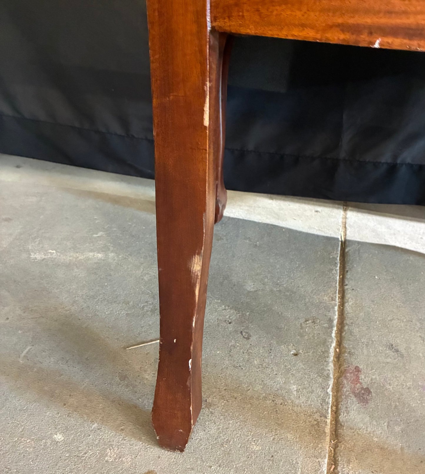 1950s Chippendale Revival Mahogany Hand-Carved Side Chair with Ball-and-Claw Feet