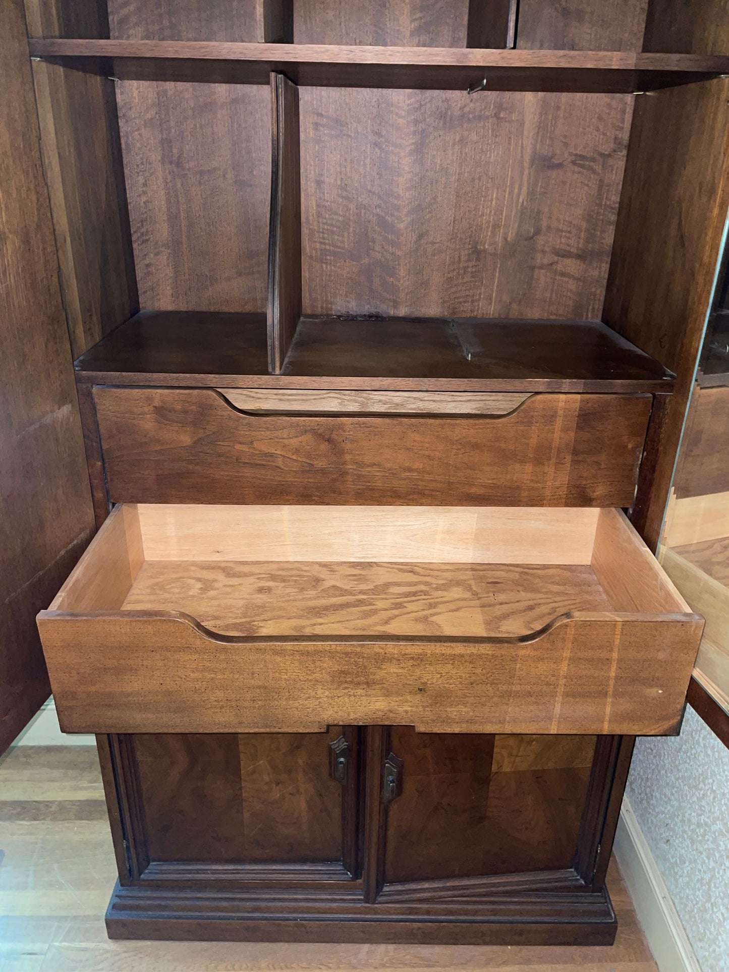 Drexel Heritage Solid Wood Two-Door Armoire with Drawers