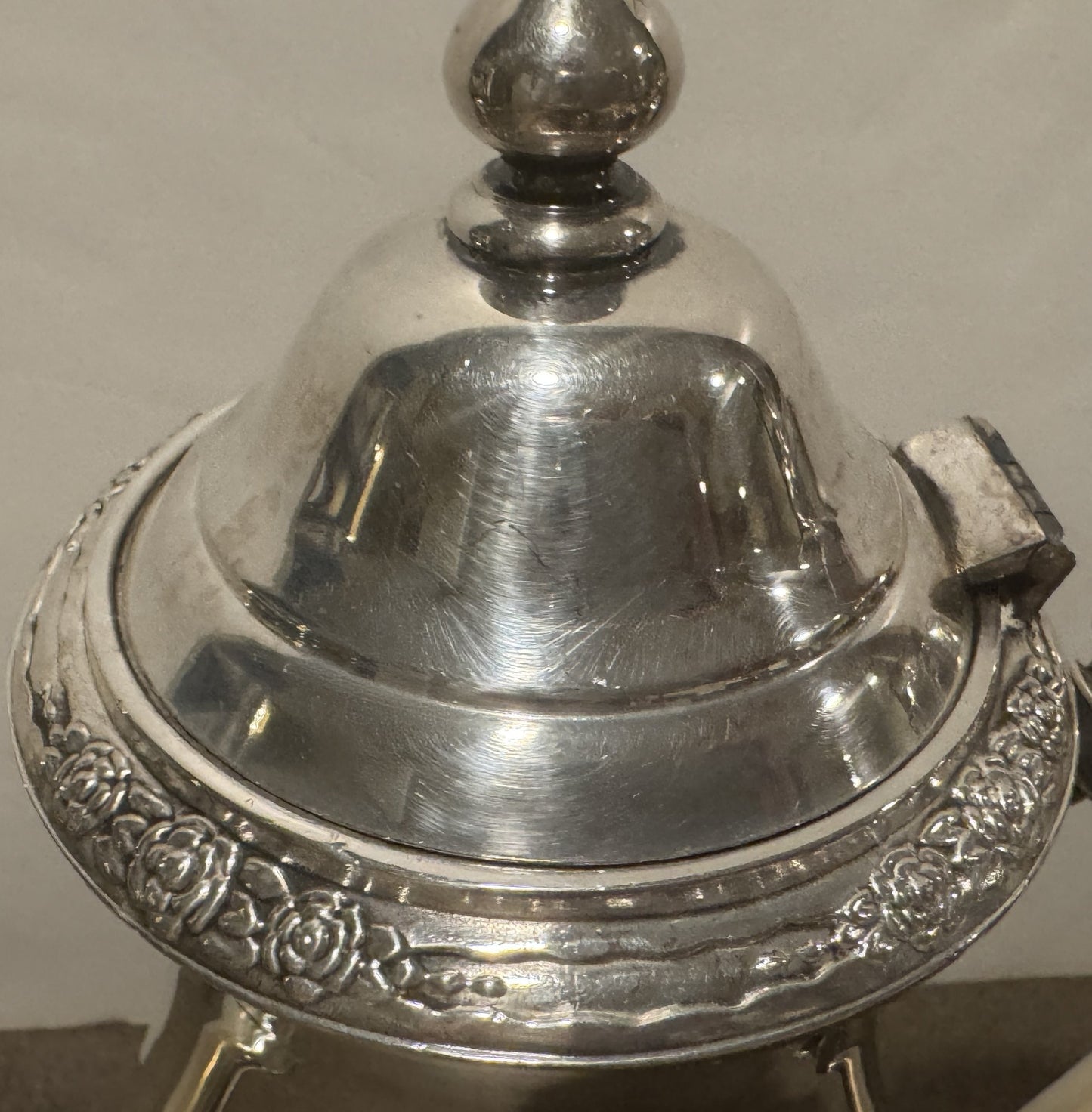Vintage Camille Silverplate Tea/Coffee Items With Tray & Candle Sticks Holders