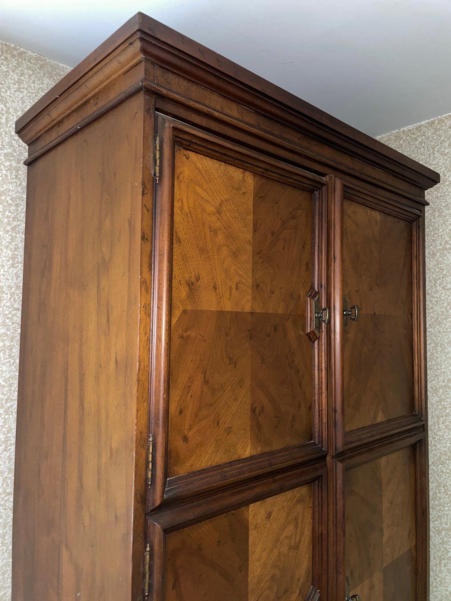 Drexel Heritage Solid Wood Two-Door Armoire with Drawers